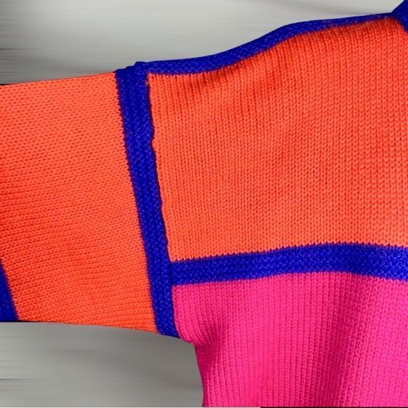 REGATTA SPORT Wool Zip Front Color-block Sweater Cardigan Knit Jacket size L - Picture 9 of 11